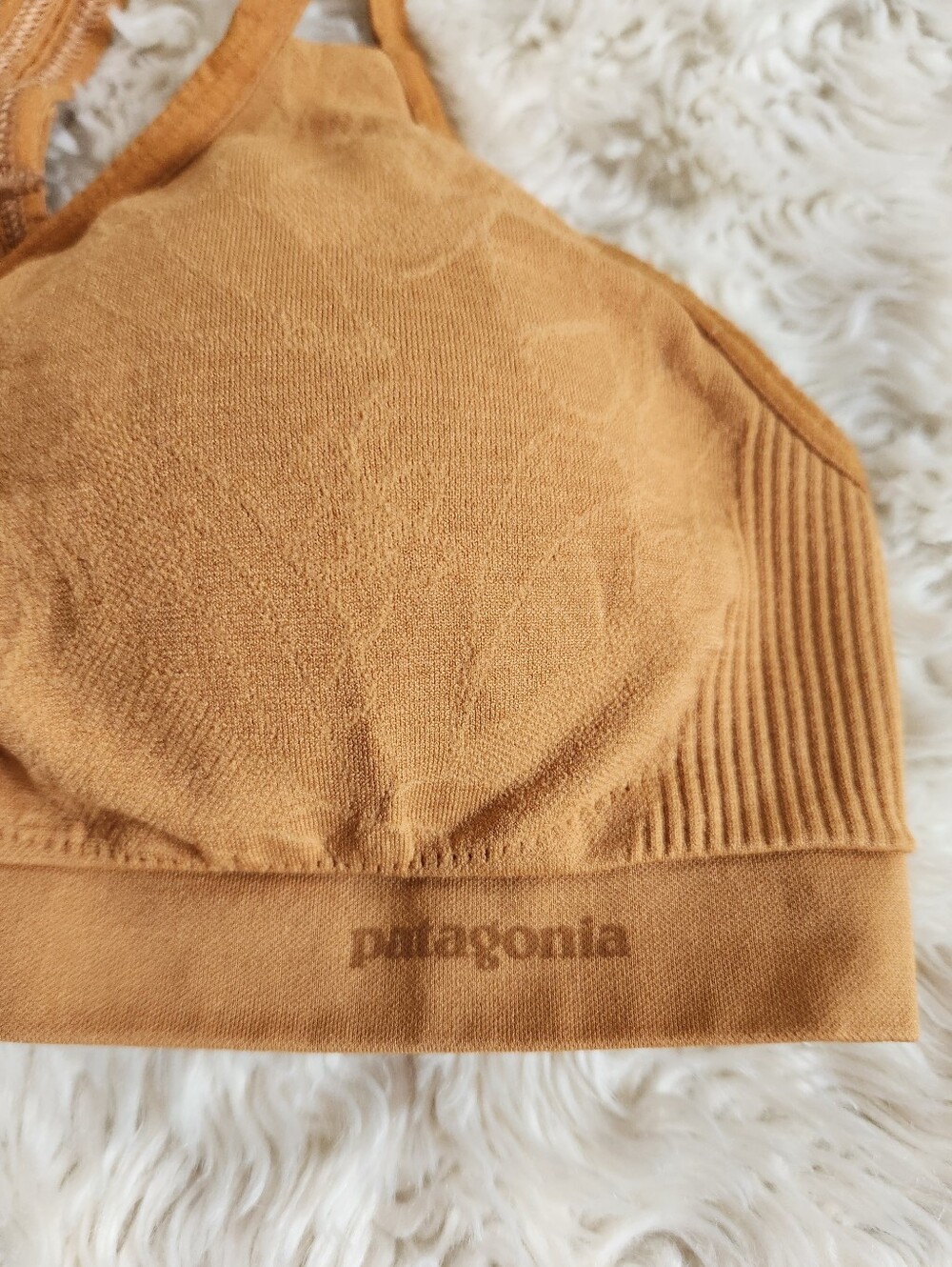Patagonia Barely Bra Mustard Tan Size Small - Picture 4 of 8